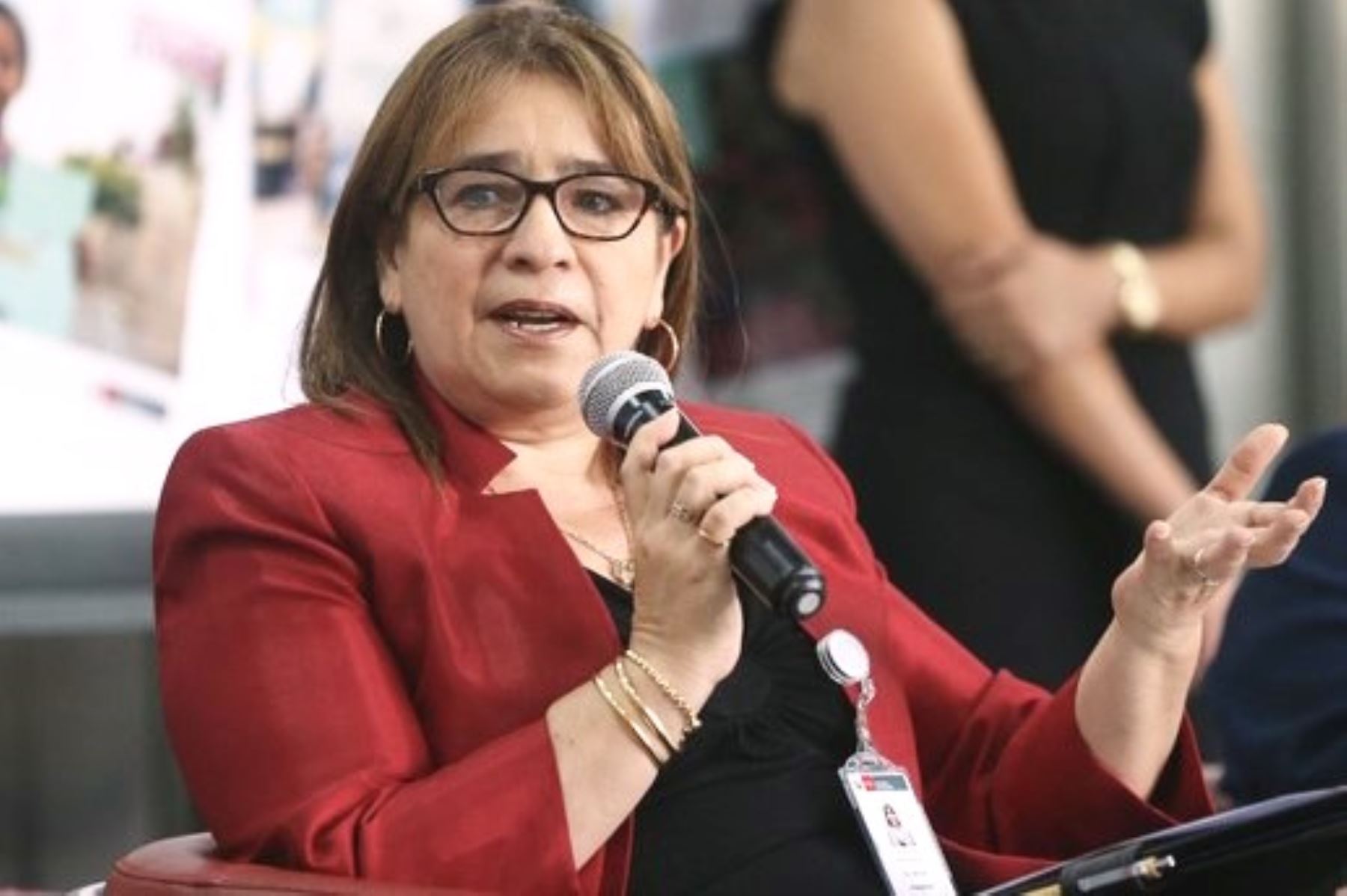 La ministra de Educación, Miriam Ponce. Foto: ANDINA/Difusión.