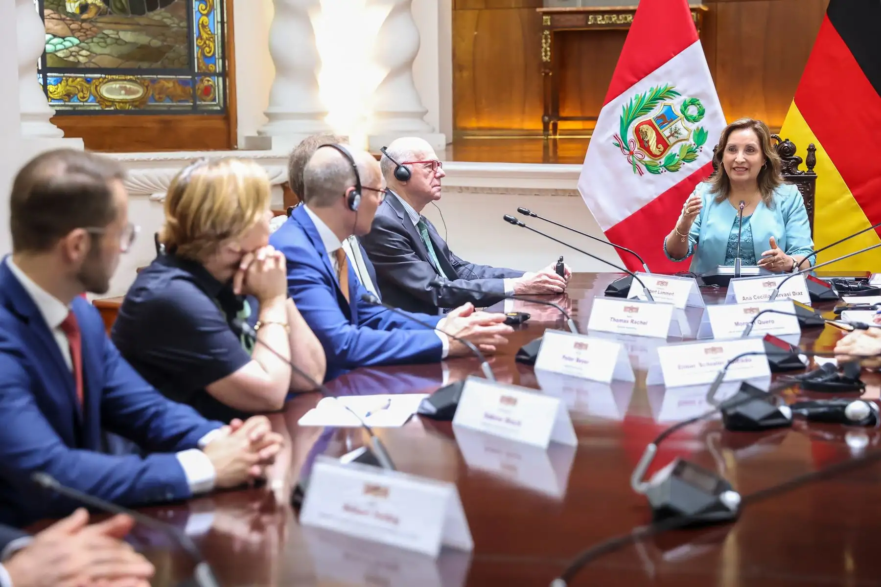 Audiencia con el Dr. Norbert Lammert presidente de la Fundación Konrad Adenauer. Foto: ANDINA/ Prensa presidencial