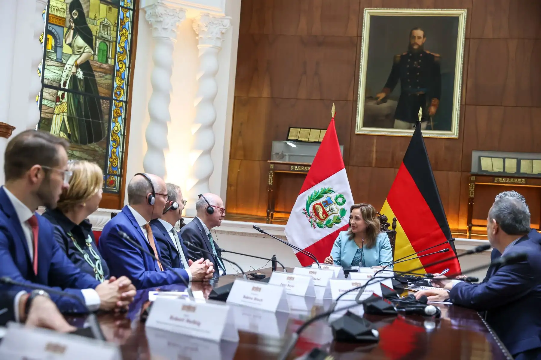 Audiencia con el Dr. Norbert Lammert presidente de la Fundación Konrad Adenauer. Foto: ANDINA/ Prensa presidencial
