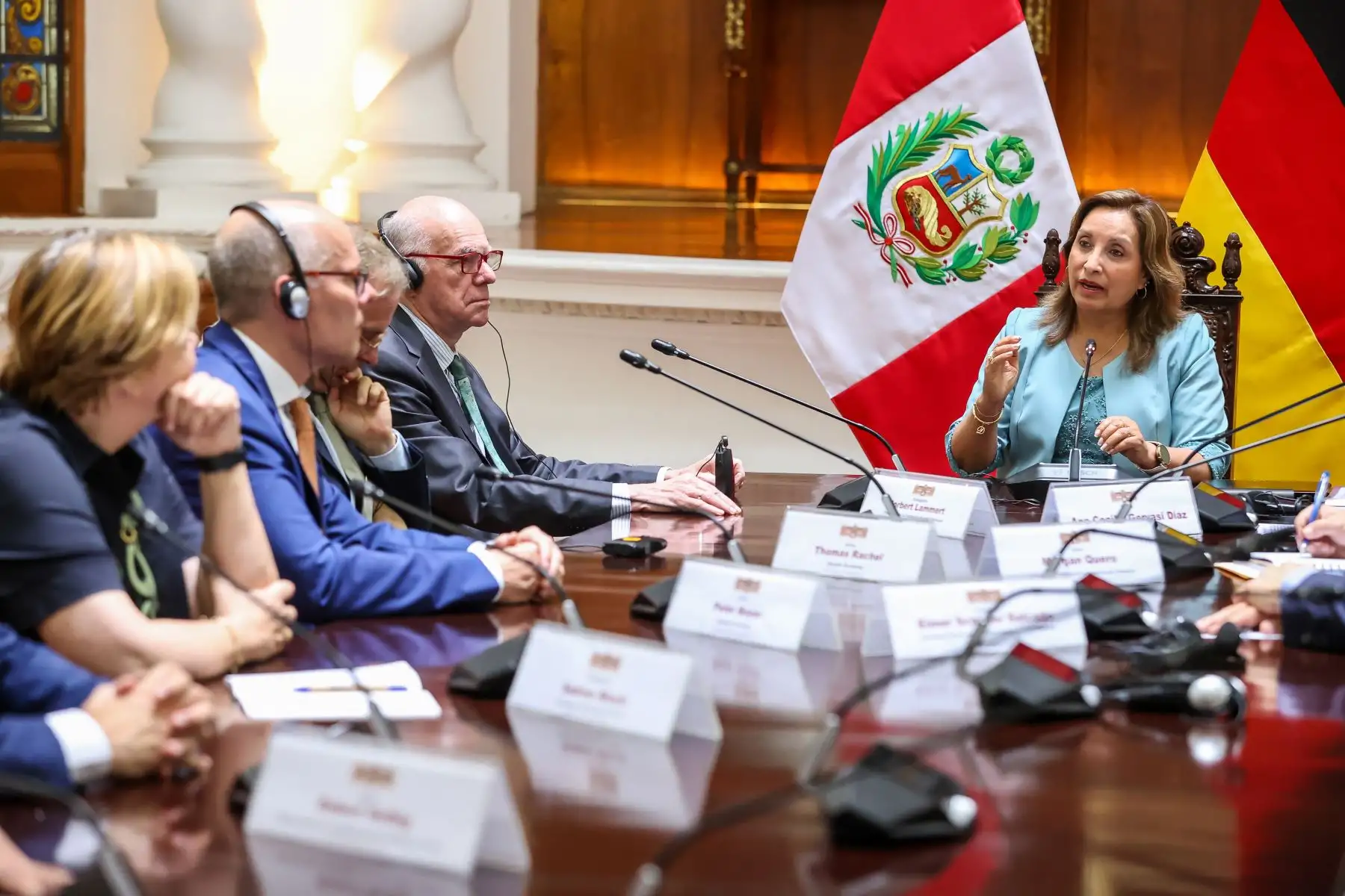 Audiencia con el Dr. Norbert Lammert presidente de la Fundación Konrad Adenauer. Foto: ANDINA/ Prensa presidencial