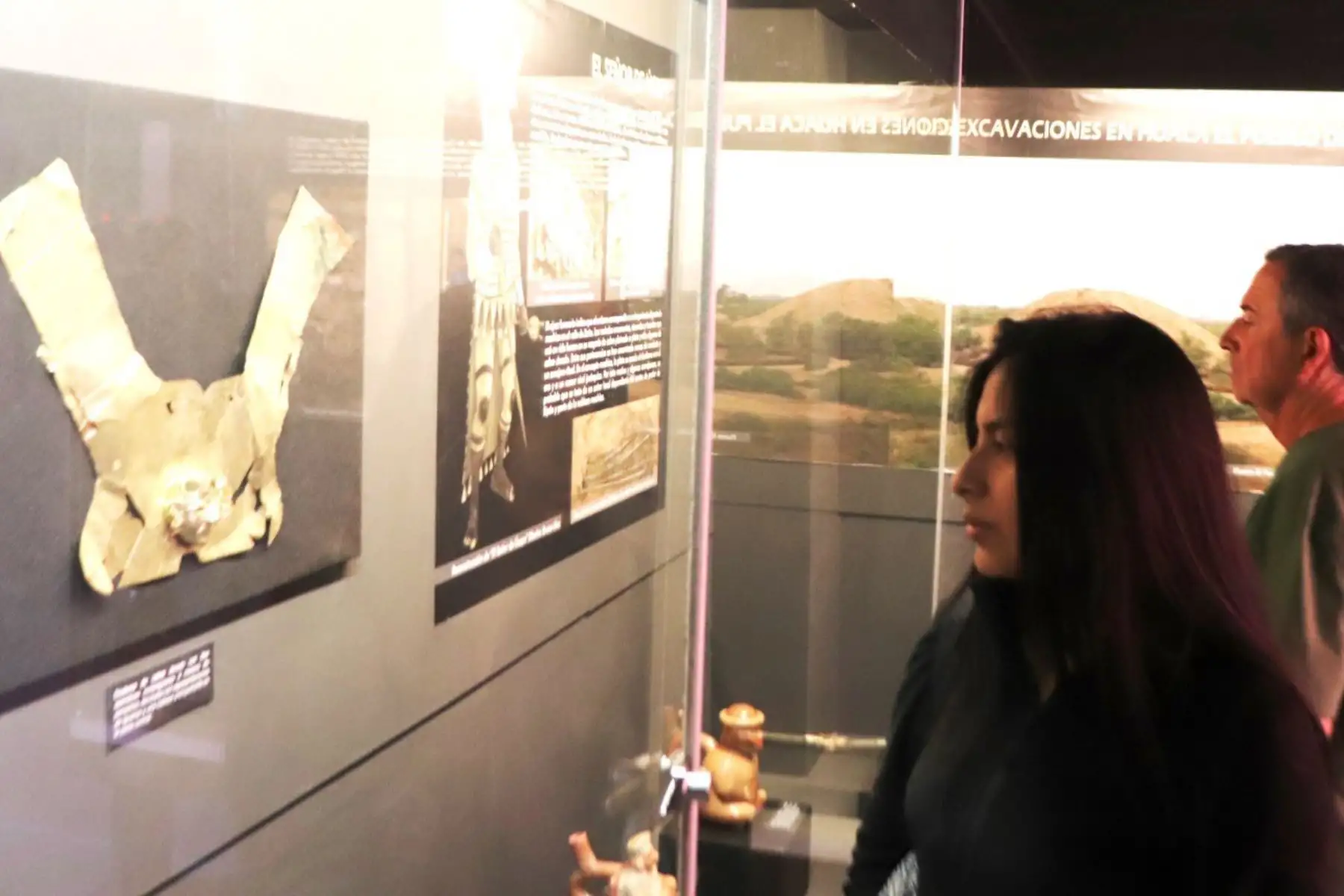 Por primera vez, el museo Tumbas Reales de Sipán, ubicado en la ciudad de Lambayeque presenta en su exposición temporal la Tumba de la Mujer con el Huaco Erótico, excavada con todo un contexto ceremonial en el complejo arqueológico de Úcupe. Foto: ANDINA/ Difusión