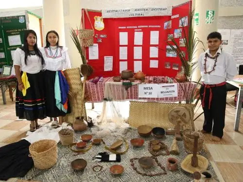 Estudiantes de pueblos originarios de San Martín fueron los protagonistas del encuentro regional Tinkuy 2023 que se celebró en Moyobamba y organizó la Dirección Regional de Educación. ANDINA/Difusión