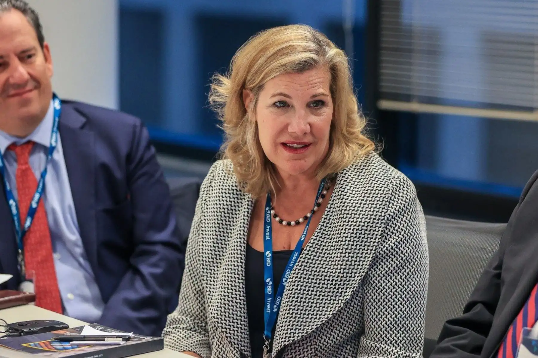 La presidenta Dina Boluarte se reunió con empresarios de la Cámara de Comercio de los Estados Unidos en la sede del BID. Foto: ANDINA/ Prensa Presidencia