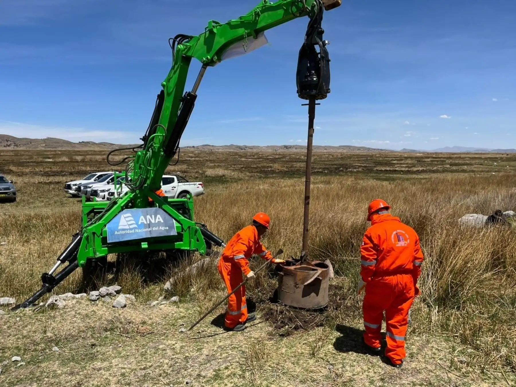 ANA inicia excavación y construcción de pozos a tajo abierto para afrontar déficit hídrico