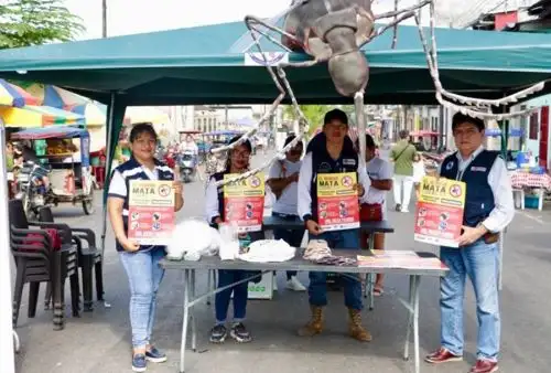 El Ministerio de Salud y la Gerencia Regional de Salud de Loreto realizaron una gran activación contra el dengue en el Cementerio General San Miguel Arcángel de la ciudad de Iquitos.
