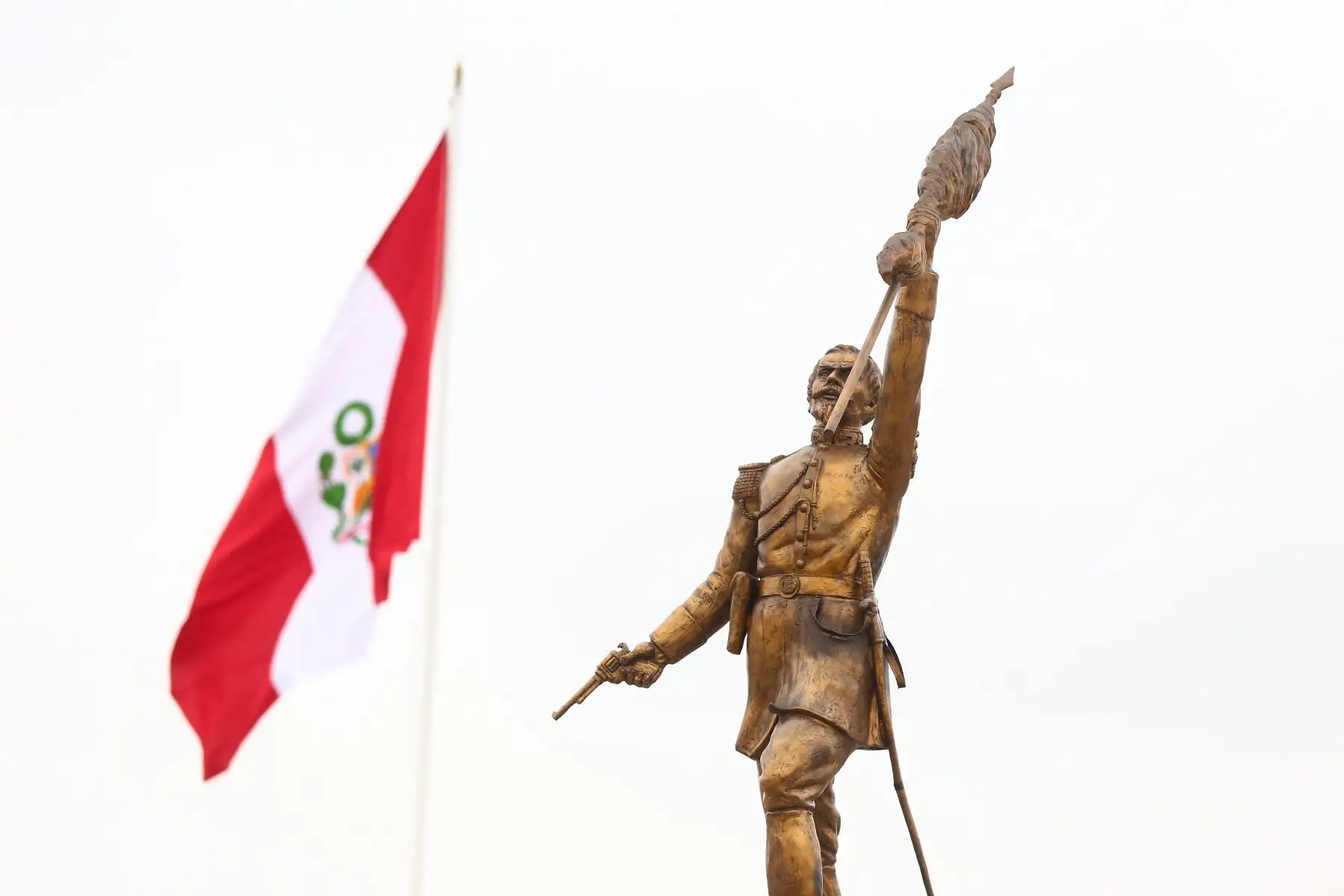 Ceremonia por el 207° aniversario del Natalicio del Coronel Francisco Bolognesi y el Día del Soldado. Foto: Defensa