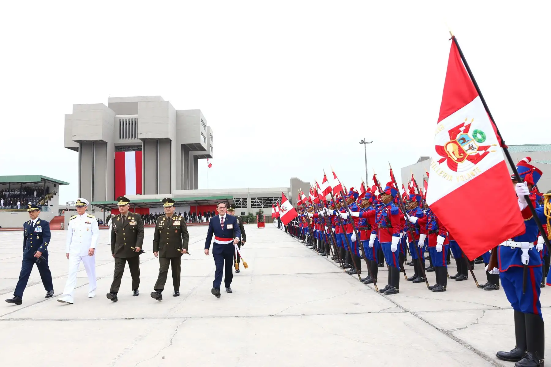 Ceremonia por el 207° aniversario del Natalicio del Coronel Francisco Bolognesi y el Día del Soldado. Foto: Defensa