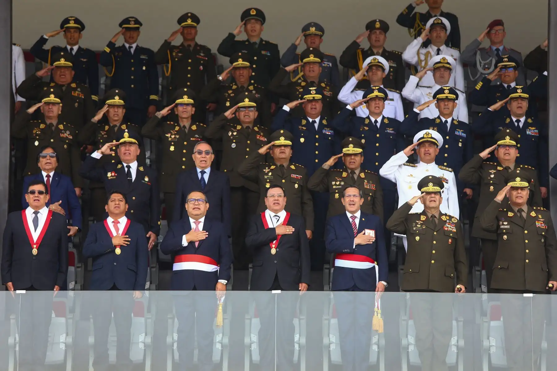 Ceremonia por el 207° aniversario del Natalicio del Coronel Francisco Bolognesi y el Día del Soldado. Foto: Defensa
