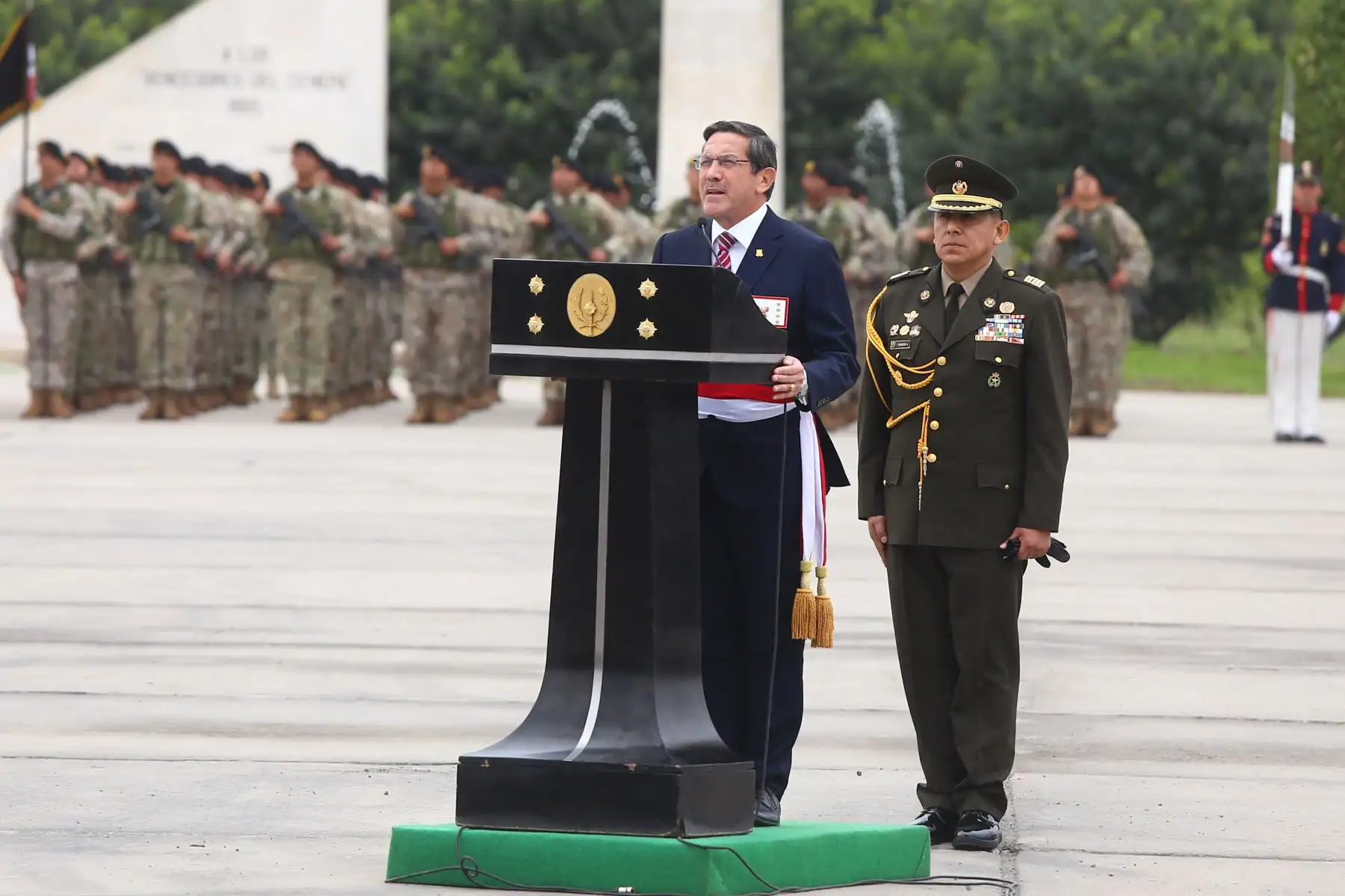 Ceremonia por el 207° aniversario del Natalicio del Coronel Francisco Bolognesi y el Día del Soldado. Foto: Defensa