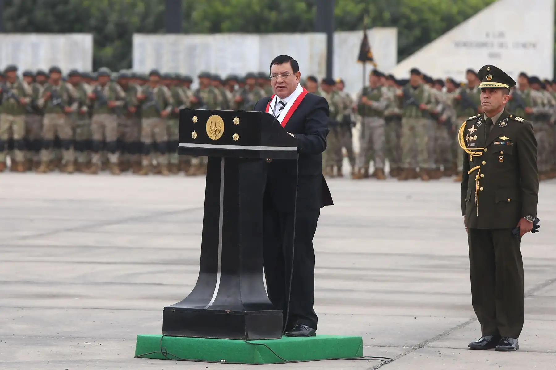 Ceremonia por el 207° aniversario del Natalicio del Coronel Francisco Bolognesi y el Día del Soldado. Foto: Ministerio de Defensa