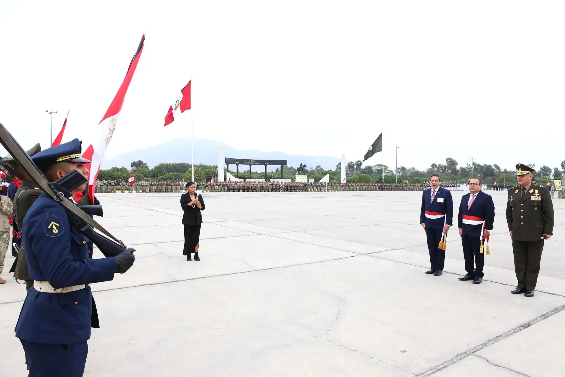 Ceremonia por el 207° aniversario del Natalicio del Coronel Francisco Bolognesi y el Día del Soldado. Foto: Ministerio de Defensa