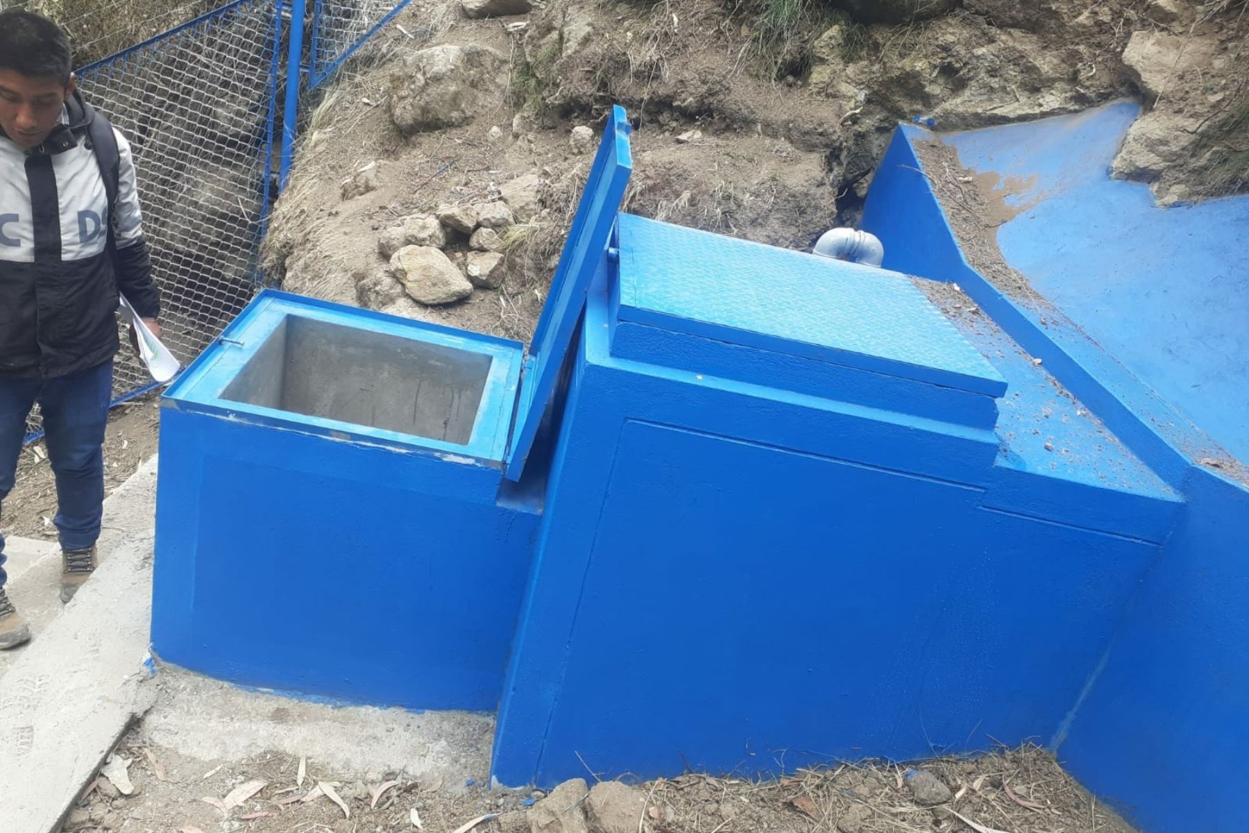 Obras de agua y alcantarillado financiadas por la ARCC en la región Huancavelica. Foto: ARCC/Difusión