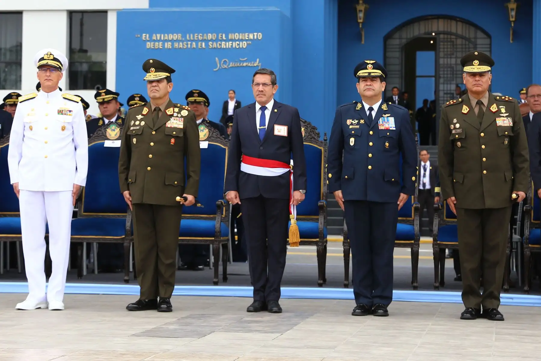 Ceremonia de reconocimiento del nuevo comandante general de la FAP. Foto: ANDINA/FAP
