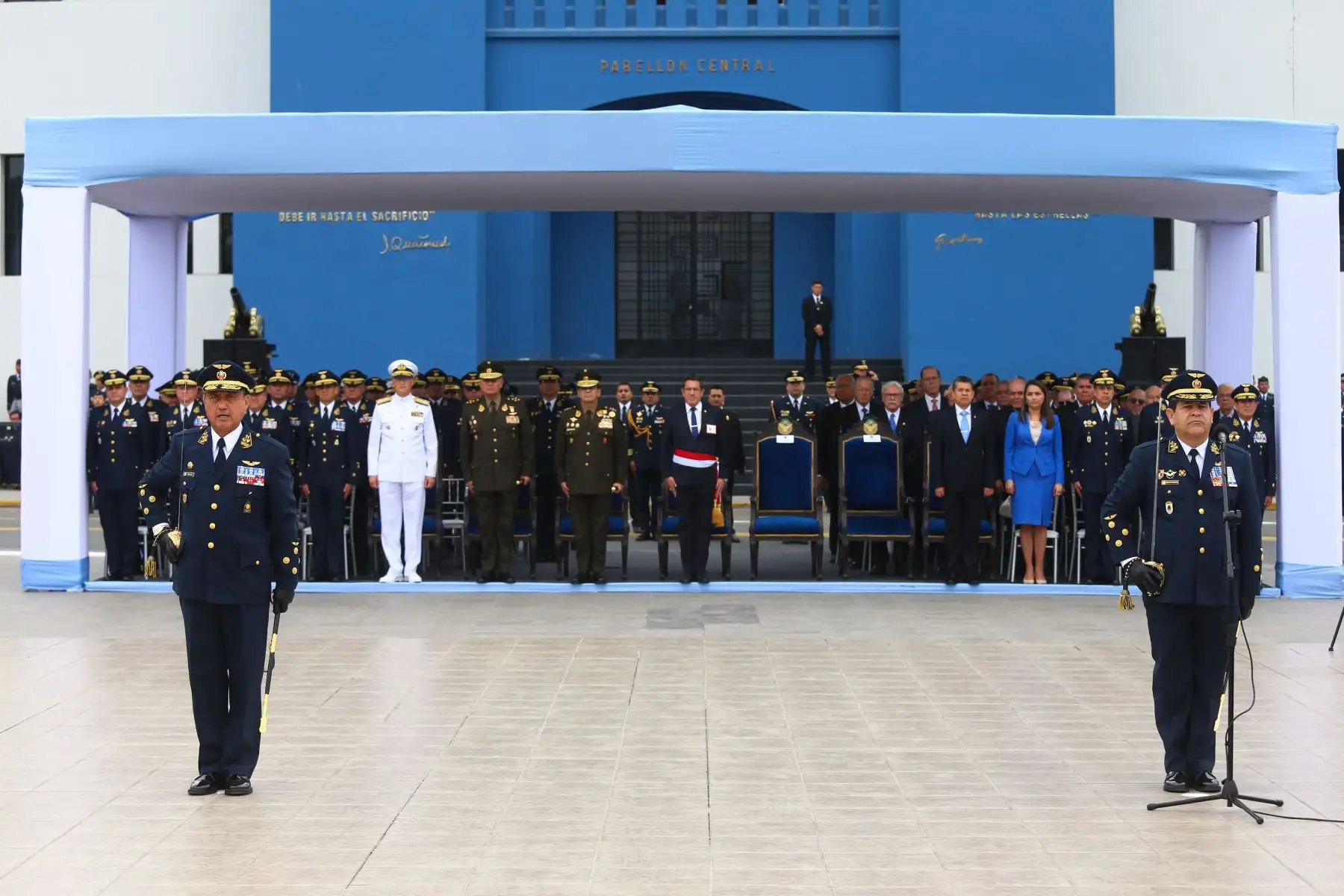 Ceremonia de reconocimiento del nuevo comandante general de la FAP. Foto: ANDINA/FAP
