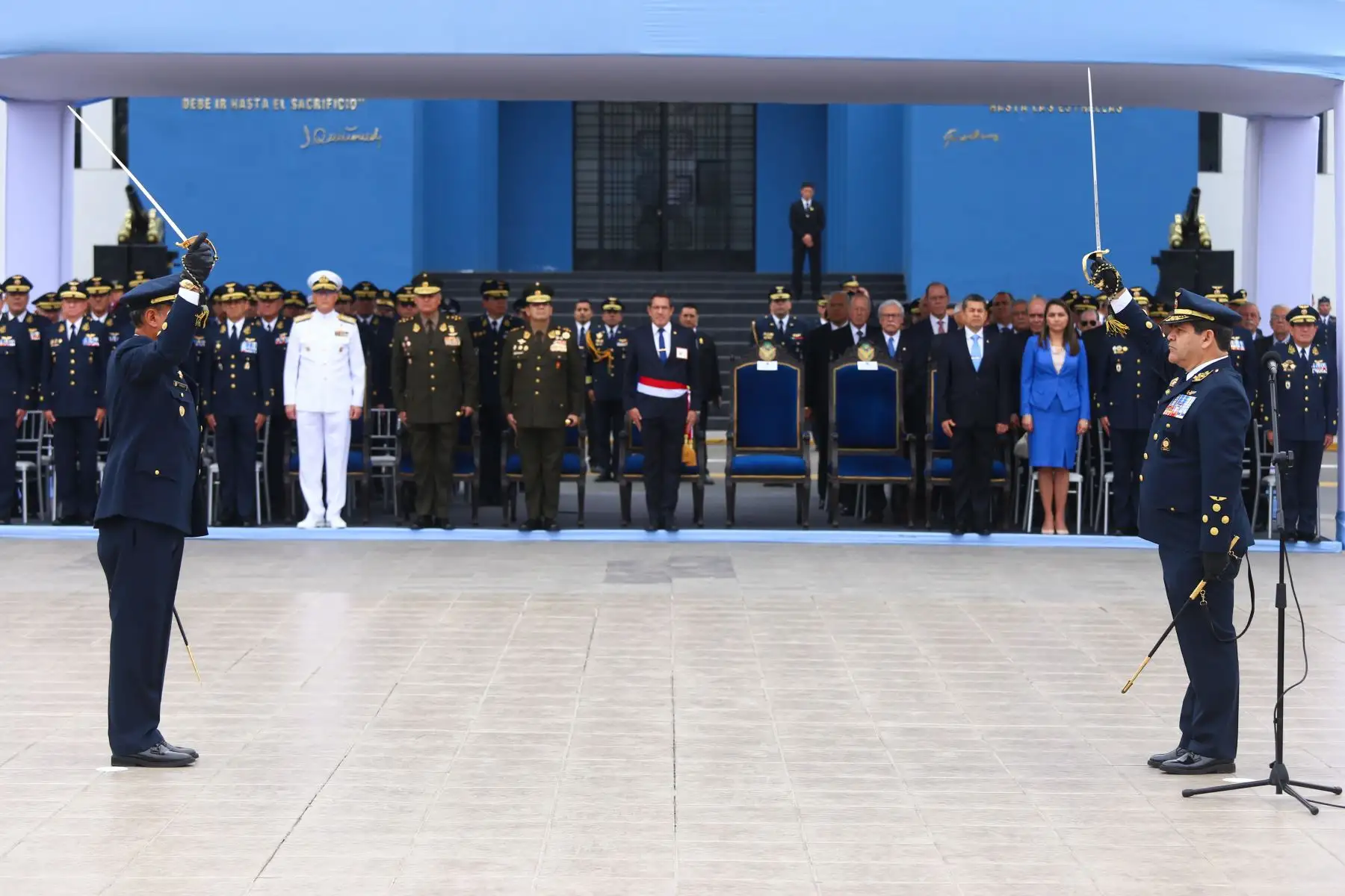 Ceremonia de reconocimiento del nuevo comandante general de la FAP. Foto: ANDINA/FAP