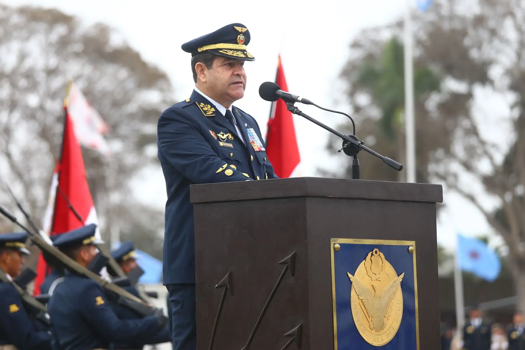Ceremonia de reconocimiento del nuevo comandante general de la FAP. Foto: ANDINA/FAP