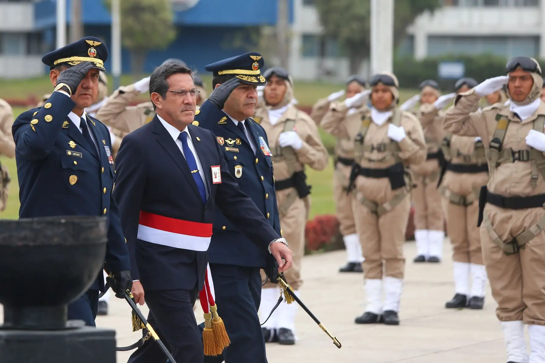 Ceremonia de reconocimiento del nuevo comandante general de la FAP. Foto: ANDINA/FAP