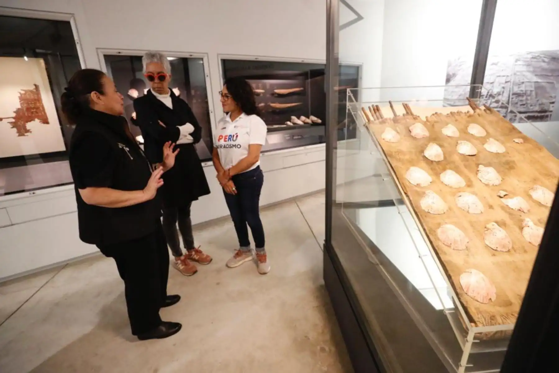 La ministra de Cultura  Leslie Urteaga visitó y recorrió el Museo de Pachacamac, en el marco de los Museos Abiertos.Foto: ANDINA/Difusión
