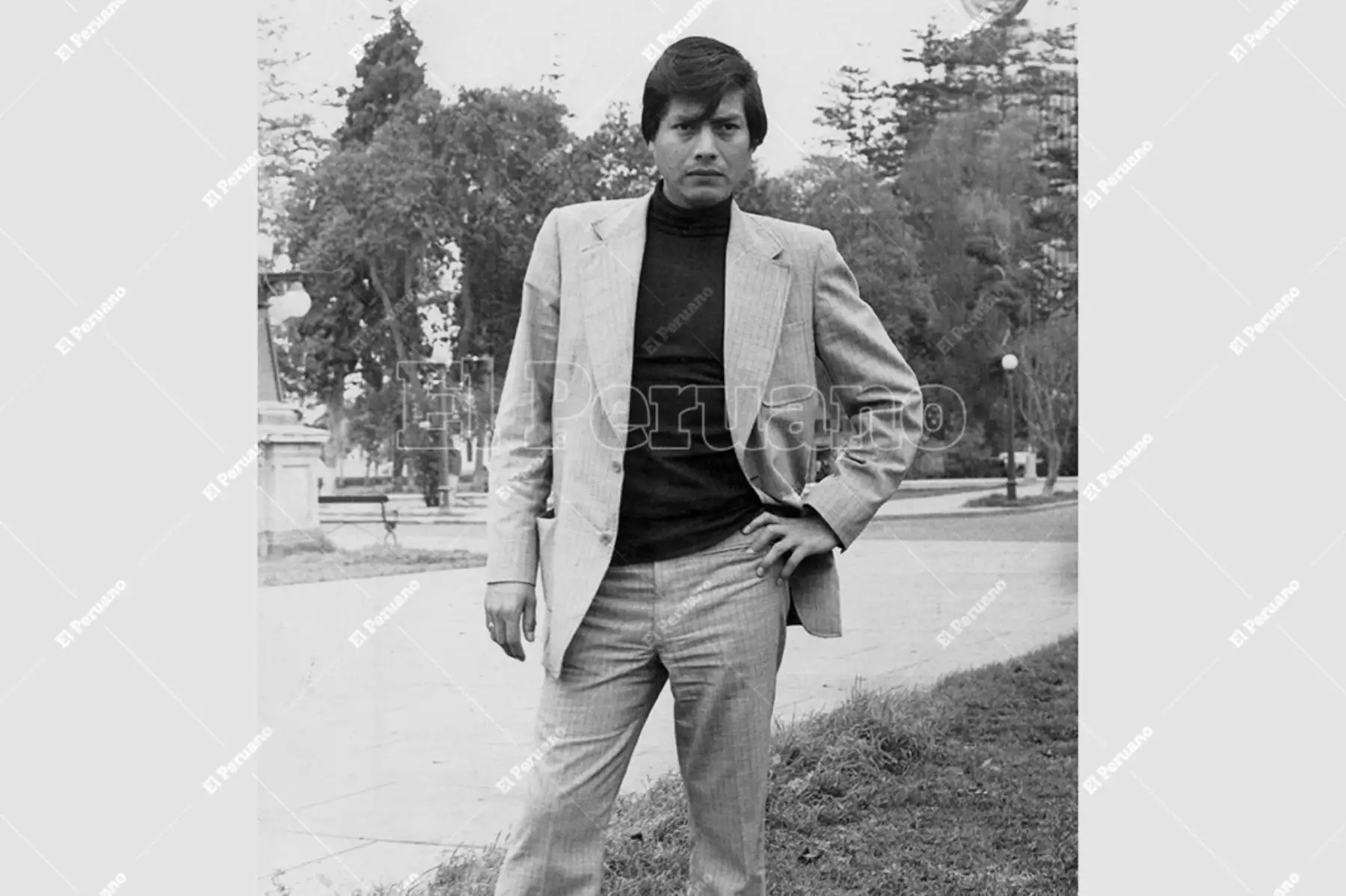 Lima - Década 1980 / Iván Cruz, "Rey del bolero peruano". Foto: Archivo histórico de El Peruano
