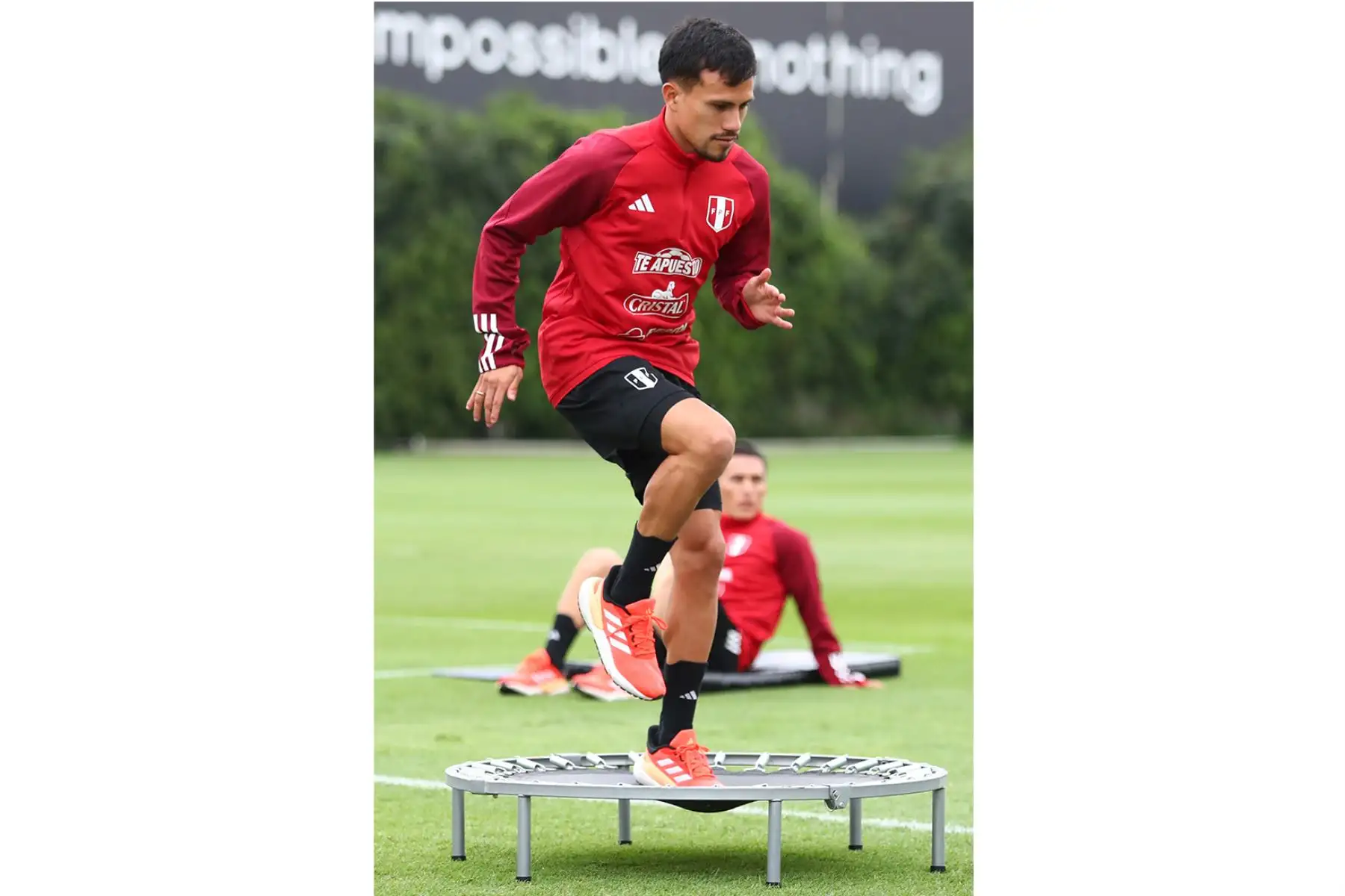 Jugadores de la Selección Peruana de Fútbol volvieron a las prácticas en el complejo de entrenamiento en la videna  de San Luis. Foto: FPF