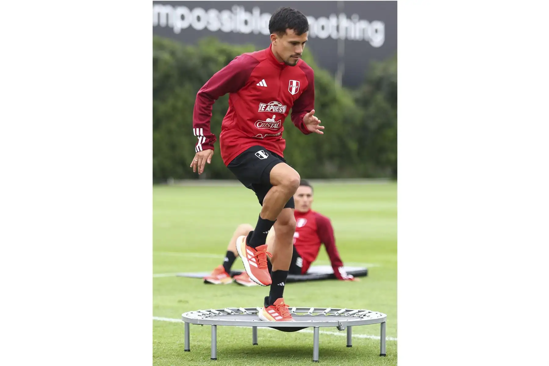 Jugadores de la Selección Peruana de Fútbol volvieron a las prácticas en el complejo de entrenamiento en la videna  de San Luis. Foto: FPF