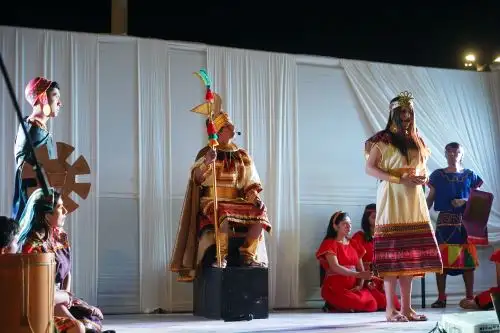 Con escenificación de la leyenda La Achirana del Inca, se anunció el Festival Turístico de la Chumbillalla en el distrito de Pachacútec, en Ica. Foto: Genry Bautista