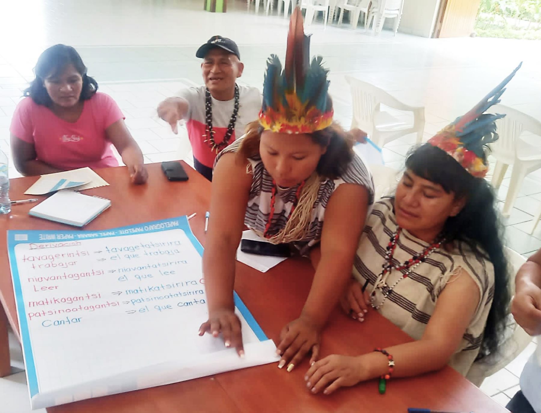 Docentes bilingües matsigenka de Cusco validaron el vocabulario pedagógico en su lengua nativa que será publicado el 2024 por el Ministerio de Educación. ANDINA/Difusión