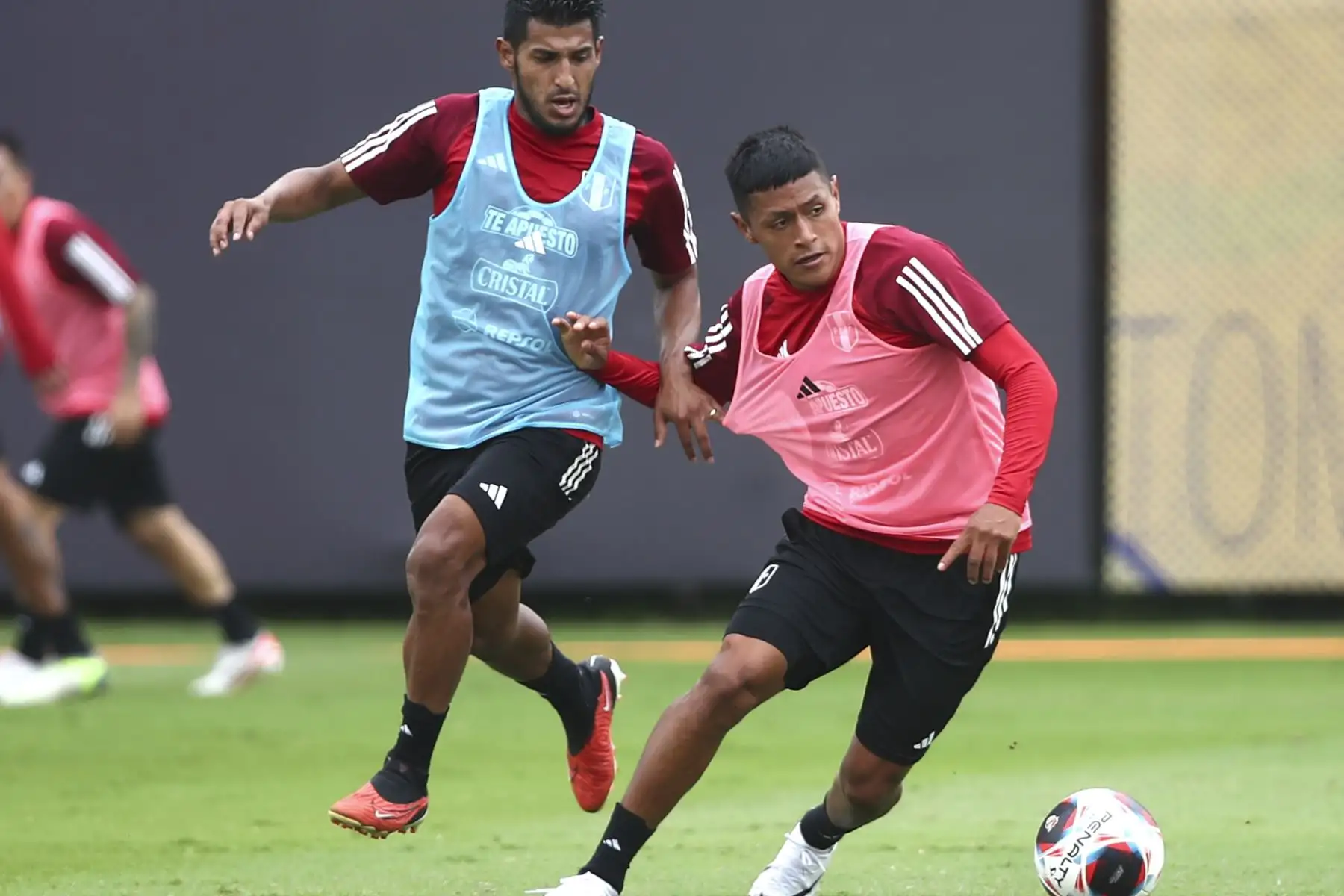 Jugadores de la Selección Peruana de Fútbol volvieron a las prácticas en el complejo de entrenamiento en la videna de San Luis. Foto: FPF