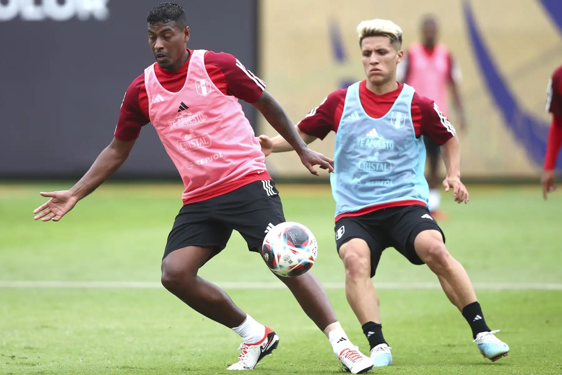 Jugadores de la Selección Peruana de Fútbol volvieron a las prácticas en el complejo de entrenamiento en la videna de San Luis. Foto: FPF
