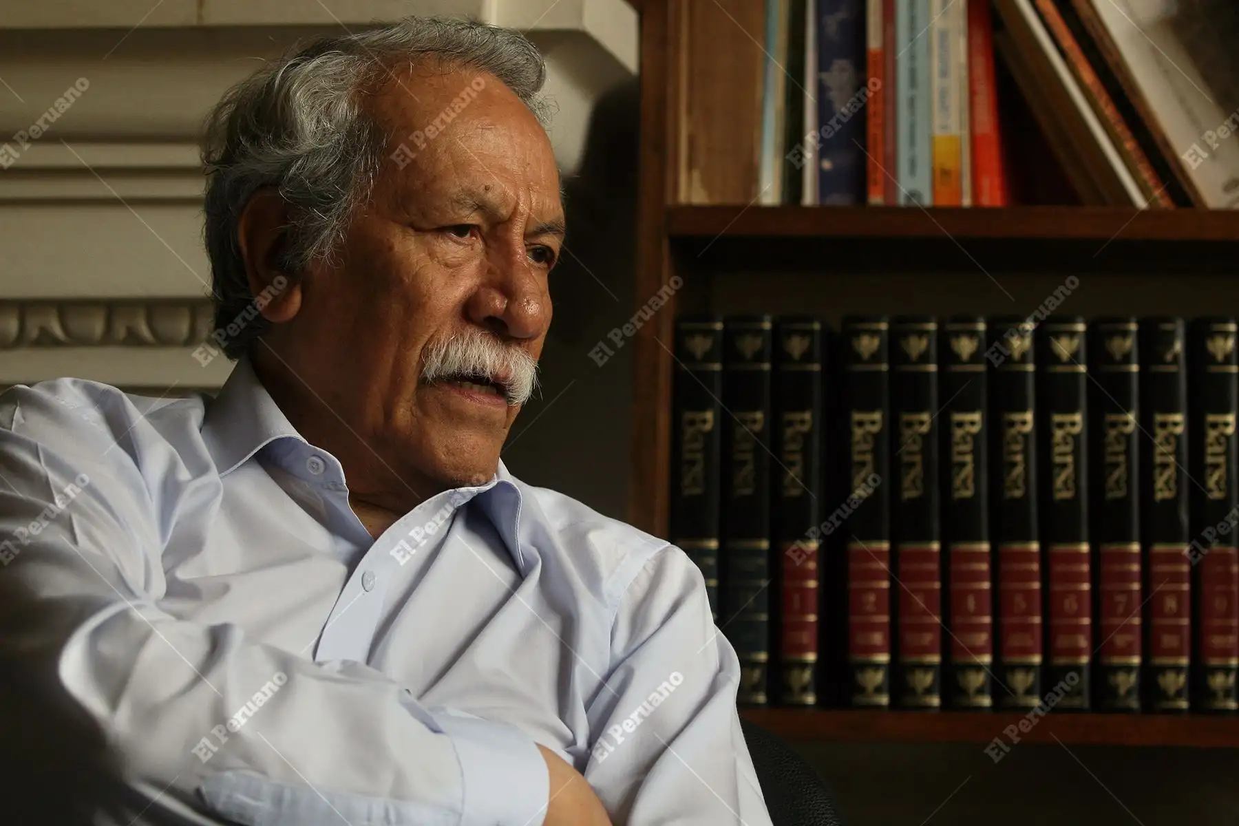 Lima - 16 diciembre 2010 / Luis Guillermo Lumbreras, destacado arqueólogo, antropólogo y educador sanmarquino. Foto: Diario Oficial El Peruano / Rubén Grandez