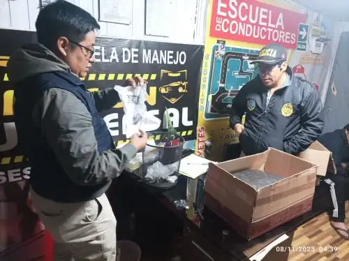Organización criminal "Los elegantes de Áncash" había diseñado un software especial para el examen de conocimientos que debían rendir las personas que tramitaban sus licencias de conducir en dicha región. ANDINA/Difusión