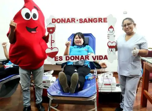 Donaciones de sangre aumentan en un 100 % en la región Lambayeque, destacó la Gerencia Regional de Salud. ANDINA/Difusión