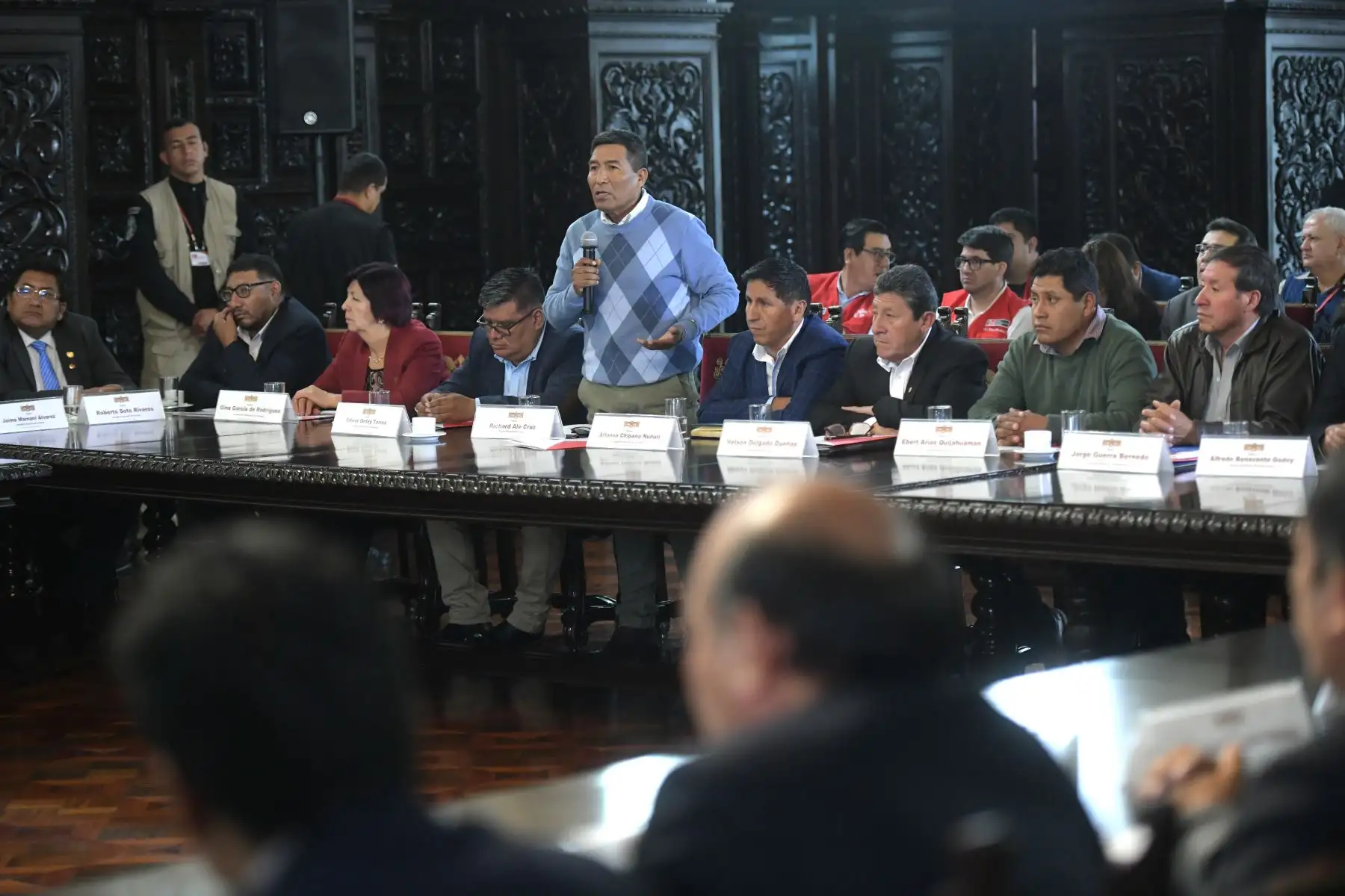 Presidenta Dina Boluarte se reunió con el gobernador regional de Arequipa y alcaldes de la región. Foto: ANDINA/ Prensa Presidencia