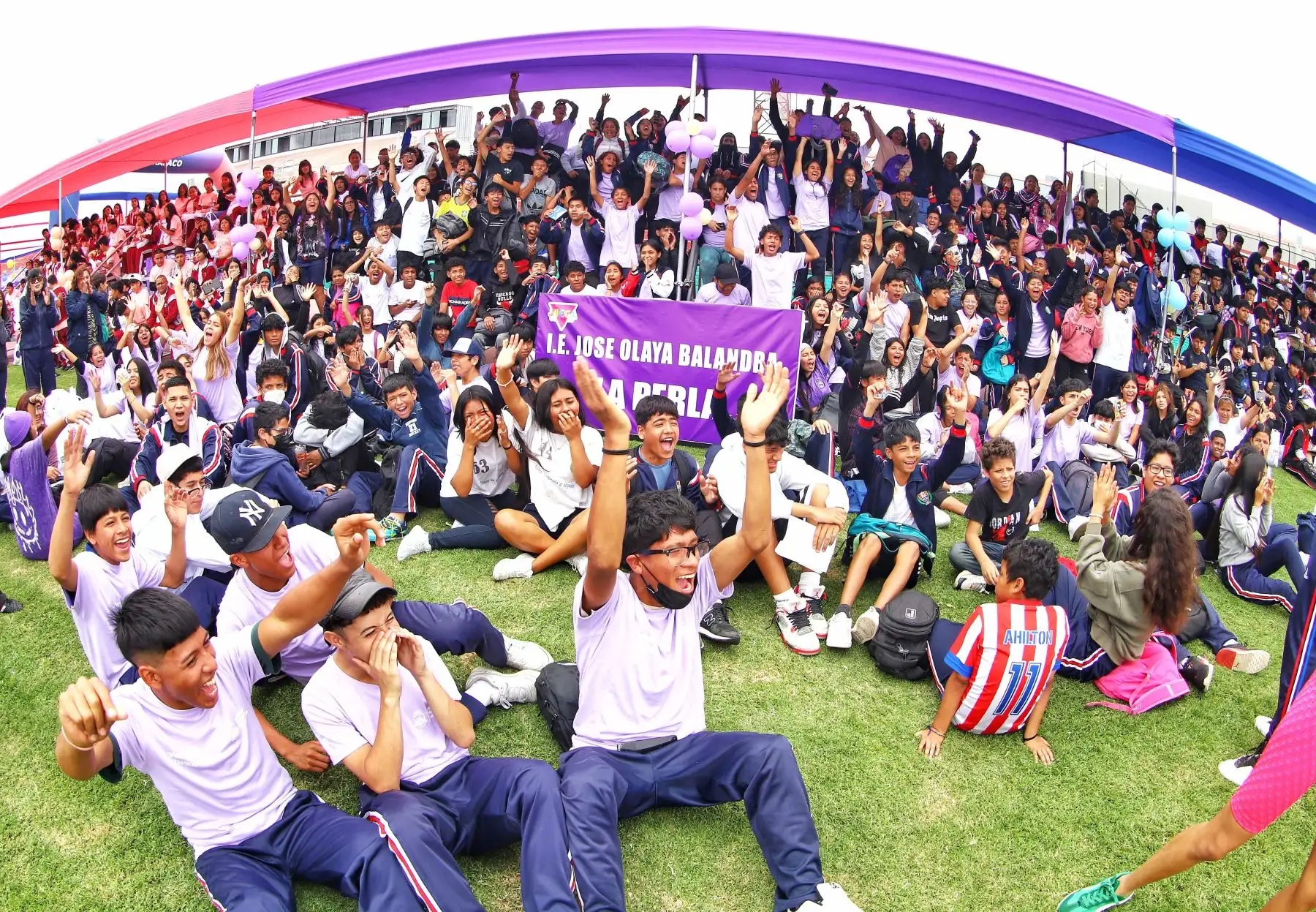 La jornada, que convocó a estudiantes de diversas instituciones educativas estuvo marcada por la concientización de estos sobre la importancia de prevenir el embarazo adolescente. 
Foto: ANDINA/Difusión