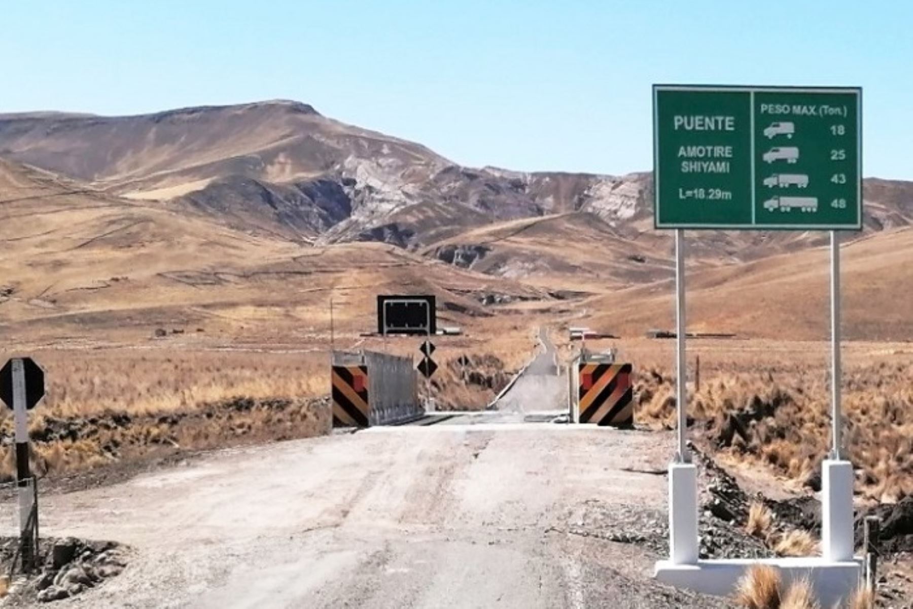 Las longitudes de los111 puentes que se ubican en el distrito Pisacoma, provincia de Chucuito, fluctúan entre los 9 y 30 metros.