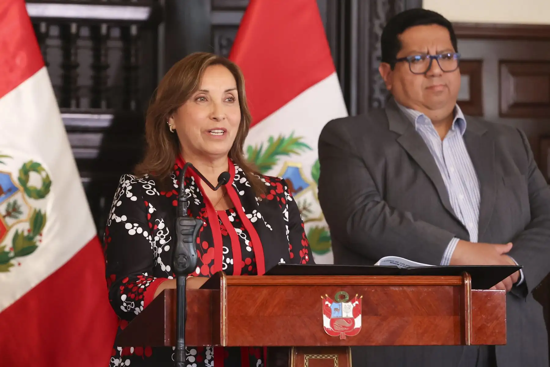 Presidenta Dina Boluarte participa en la ceremonia de suscripción del convenio para la concesión del servicio de distribución de gas en el sur del país.
Foto: ANDINA/Prensa Presidencia