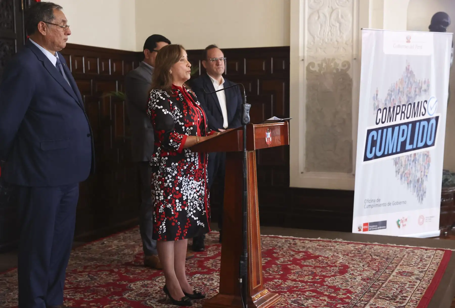 Presidenta Dina Boluarte participa en la ceremonia de suscripción del convenio para la concesión del servicio de distribución de gas en el sur del país.
Foto: ANDINA/Prensa Presidencia