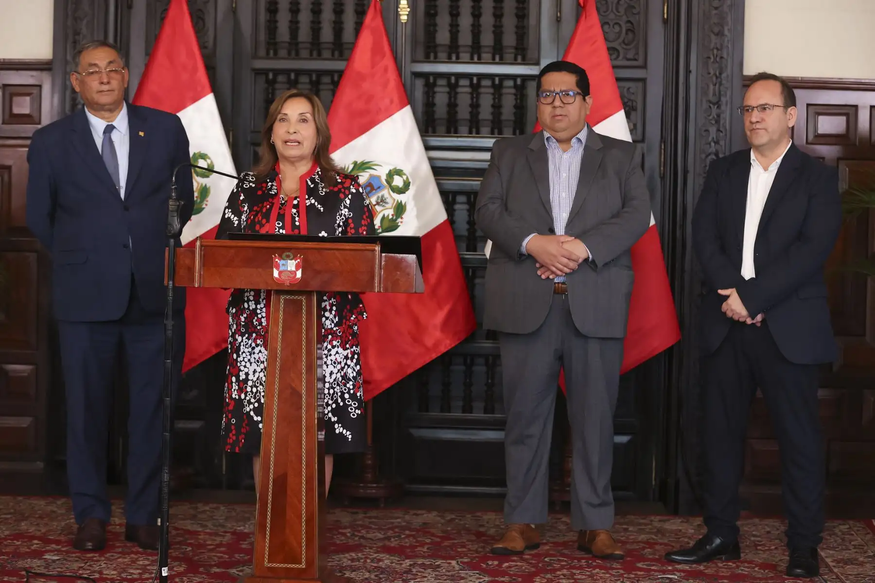 Presidenta Dina Boluarte participa en la ceremonia de suscripción del convenio para la concesión del servicio de distribución de gas en el sur del país.
Foto: ANDINA/Prensa Presidencia