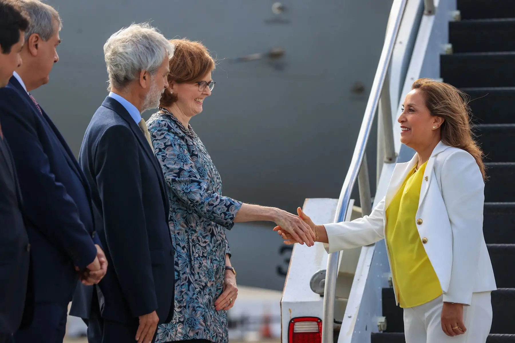 Presidenta de la república, Dina Boluarte, llega a San Francisco, Estados Unidos, para participar en la Semana de Líderes Económicos de APEC. Foto: ANDINA/ Prensa Presidencia