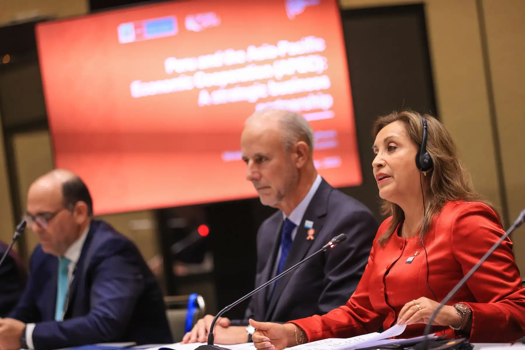 Presidenta Boluarte participó en la sesión de promoción país y atracción de inversiones, en el marco de APEC 2023. Foto: ANDINA/Prensa Presidencia