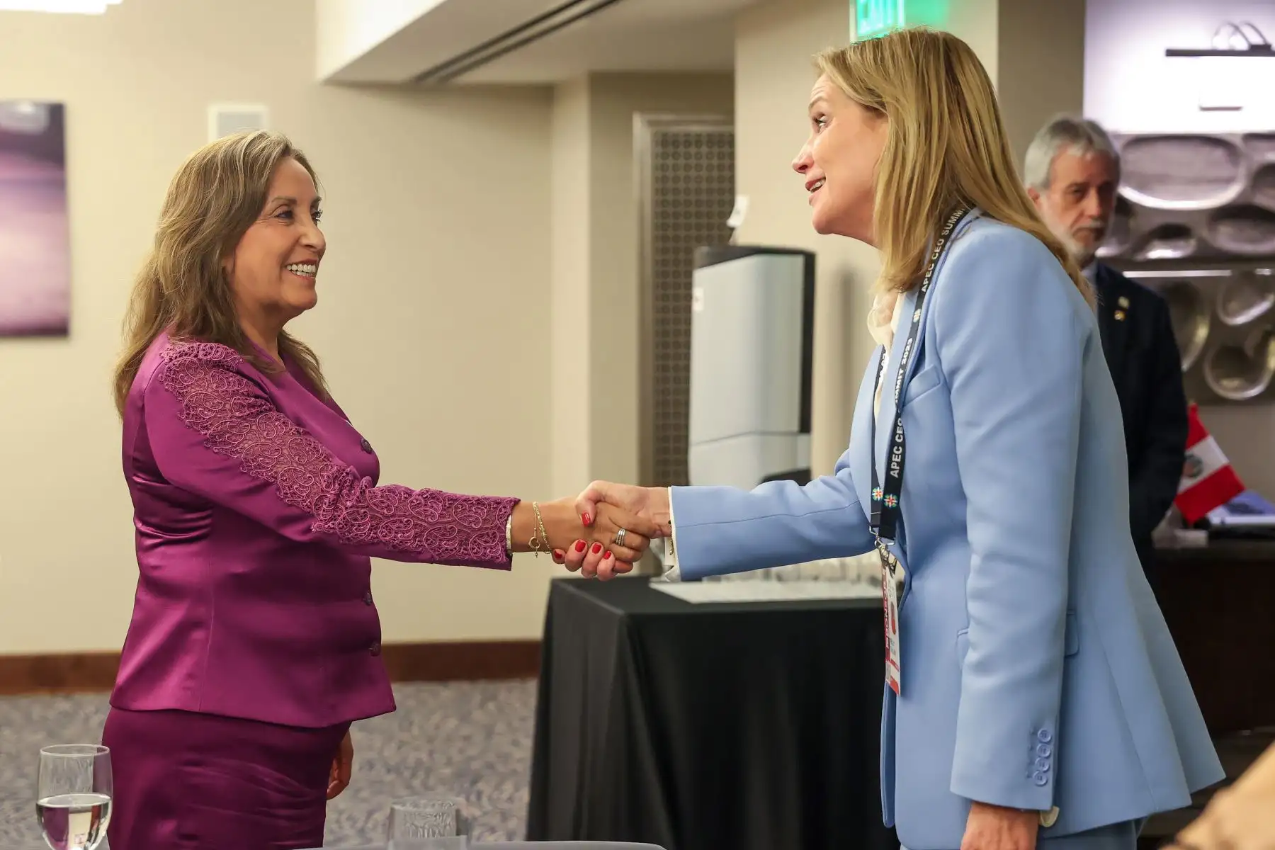 La presidenta Dina Boluarte sostuvo una reunión con altos ejecutivos de @Google, quienes señalaron su interés de tener mayor inversión en Perú. Foto: ANDINA/Prensa Presidencia