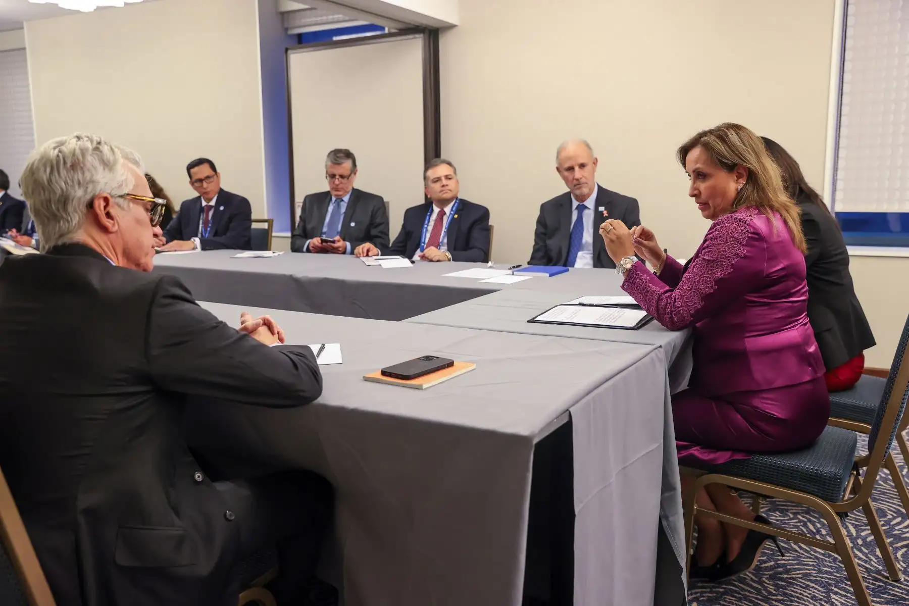 La presidenta Dina Boluarte sostuvo una reunión con altos ejecutivos de @Google, quienes señalaron su interés de tener mayor inversión en Perú. Foto: ANDINA/Prensa Presidencia