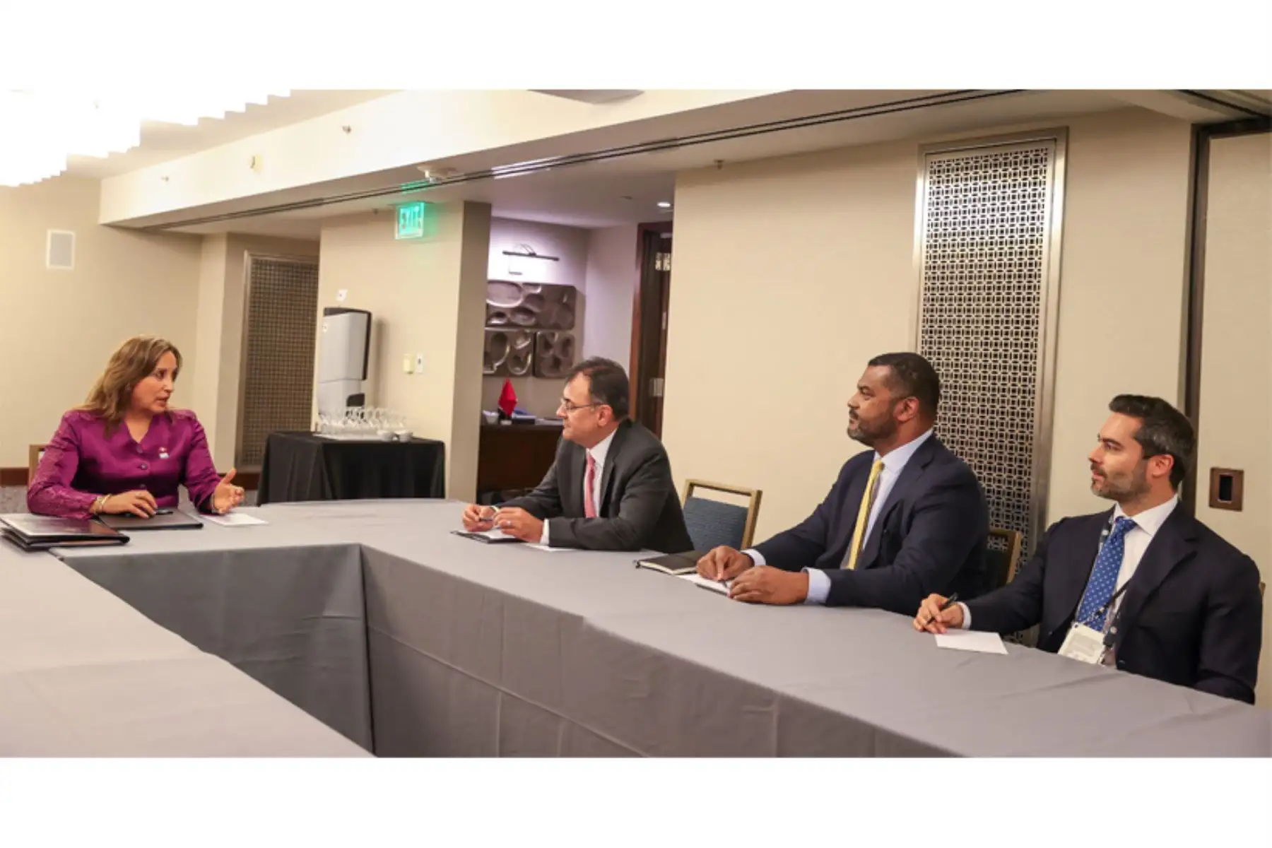 La presidenta Dina Boluarte sostuvo una reunión con altos ejecutivos de @Google, quienes señalaron su interés de tener mayor inversión en Perú. Foto: ANDINA/Prensa Presidencia
