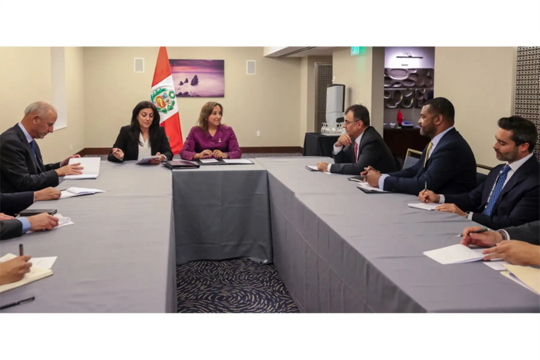 La presidenta Dina Boluarte sostuvo una reunión con altos ejecutivos de @Google, quienes señalaron su interés de tener mayor inversión en Perú. Foto: ANDINA/Prensa Presidencia