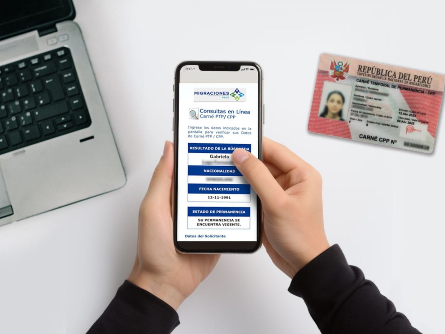 Validez y vigencia de CPP, del carné de extranjería y la TAM virtual se efectúa de manera virtual. Foto: ANDINA/Difusión