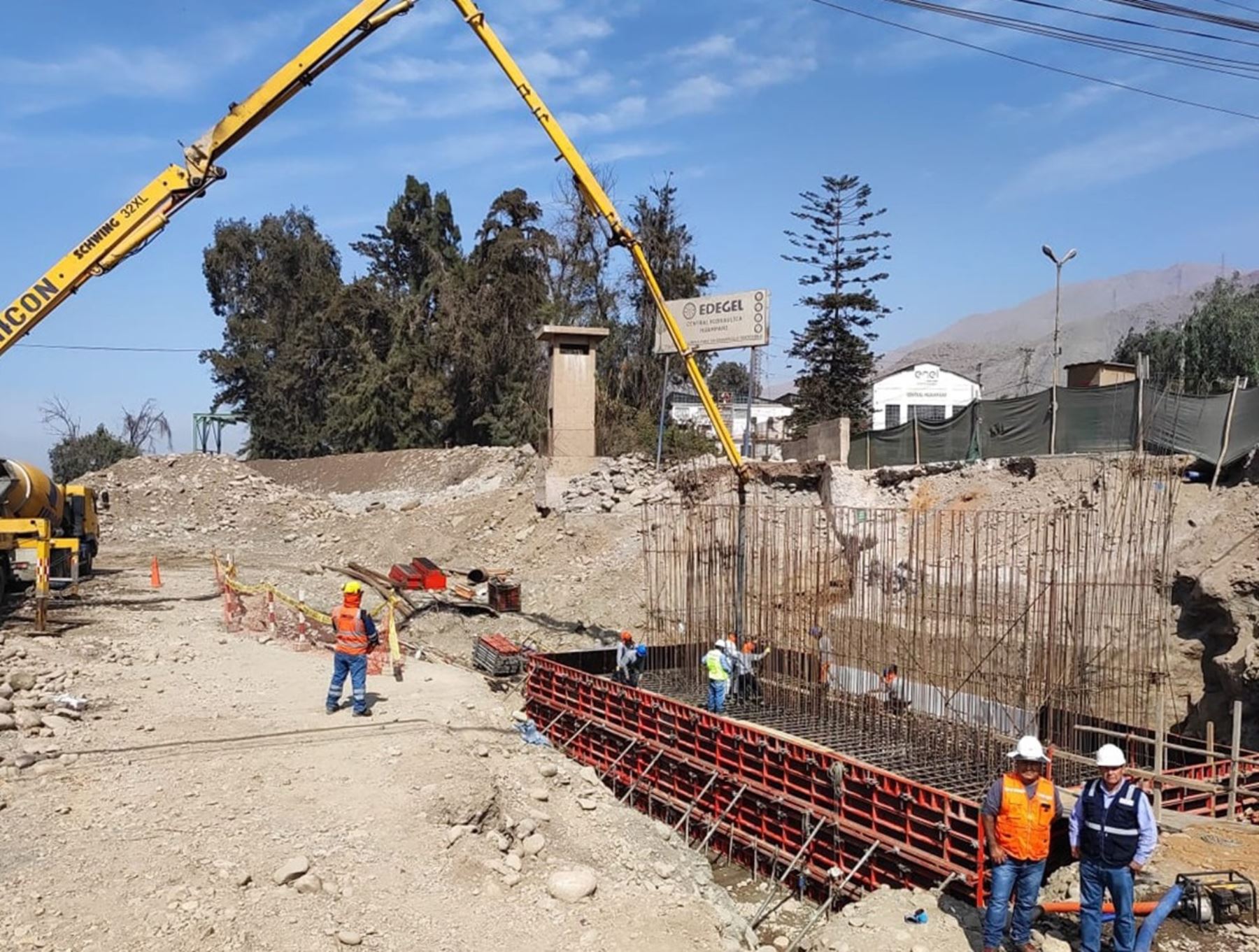 El MTC destacó el avance de los trabajos de reconstrucción de puente Verde, ubicado en el anexo de Huinco, provincia de Huarochirí. Foto: ANDINA/difusión.