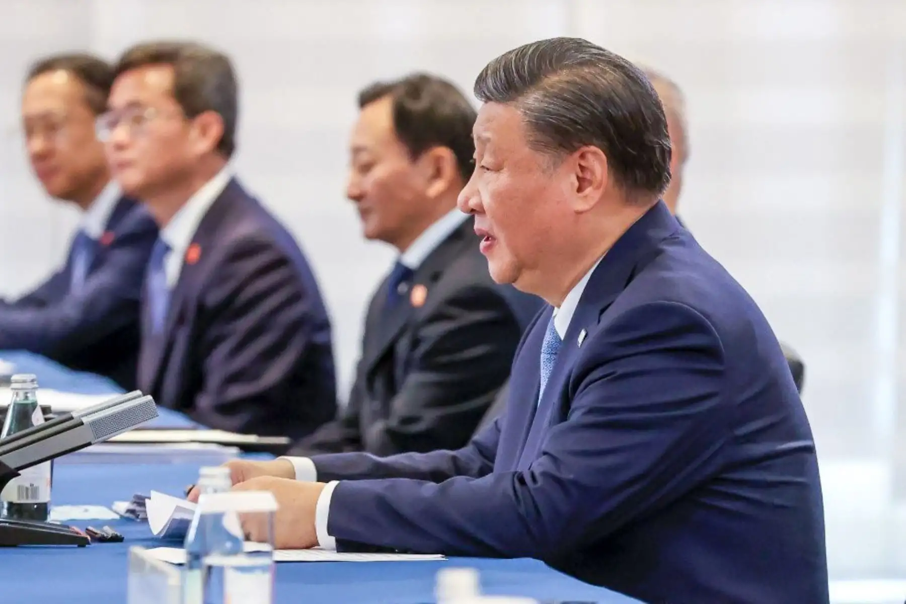 La presidenta de la República, Dina Boluarte sostuvo una reunión bilateral con el presidente de la República Popular China, Xi Jinping, en el marco del APEC 2023 que se realiza en EE.UU. Foto: ANDINA/Presidencia