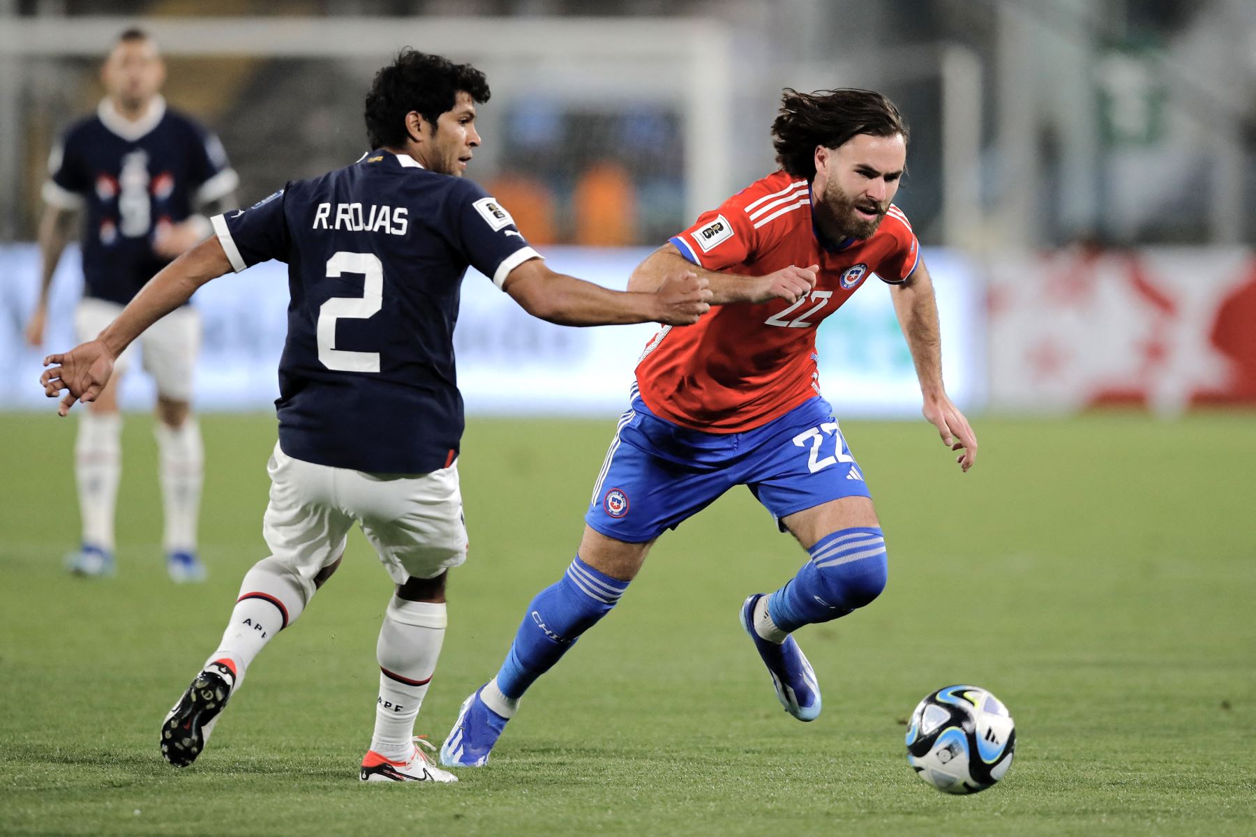 Las selecciones de Chile y Paraguay igualaron 0-0 en el Estadio Monumental de Santiago. Foto: AFP