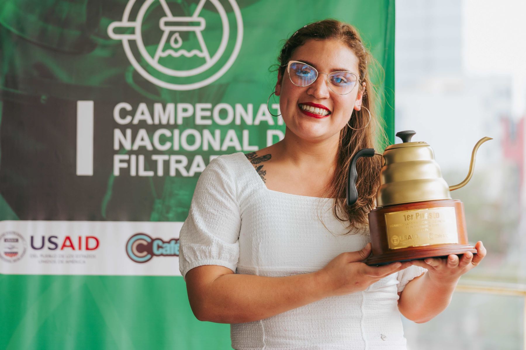 Rebeca Mujica ganó el campeonato nacional de café.