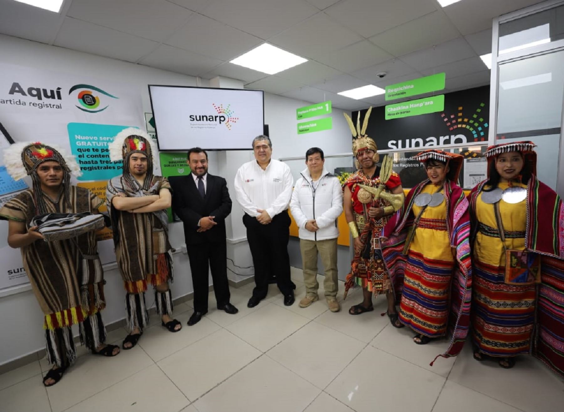 Sunarp inaugura en Cusco una oficina bilingüe que brindará atención en quechua a la población que realiza trámites registrales. ANDINA/Difusión